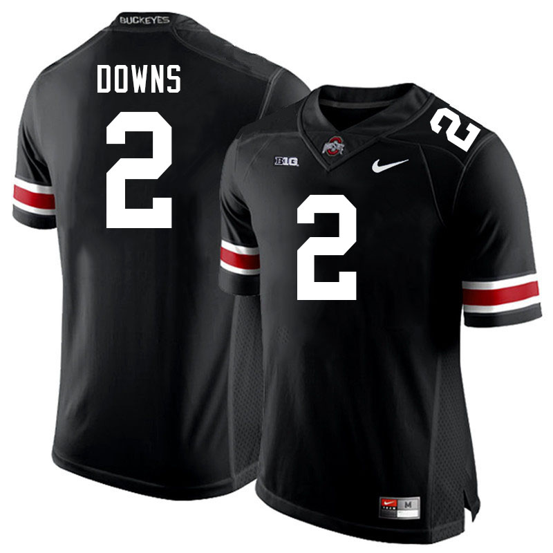 Men #2 Caleb Downs Ohio State Buckeyes College Football Jerseys Stitched-Black